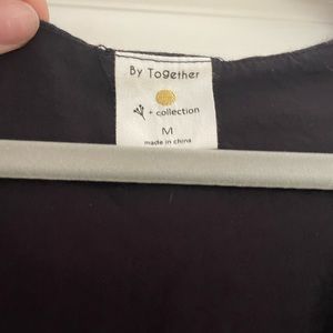 Blue puffy sleeved mini dress